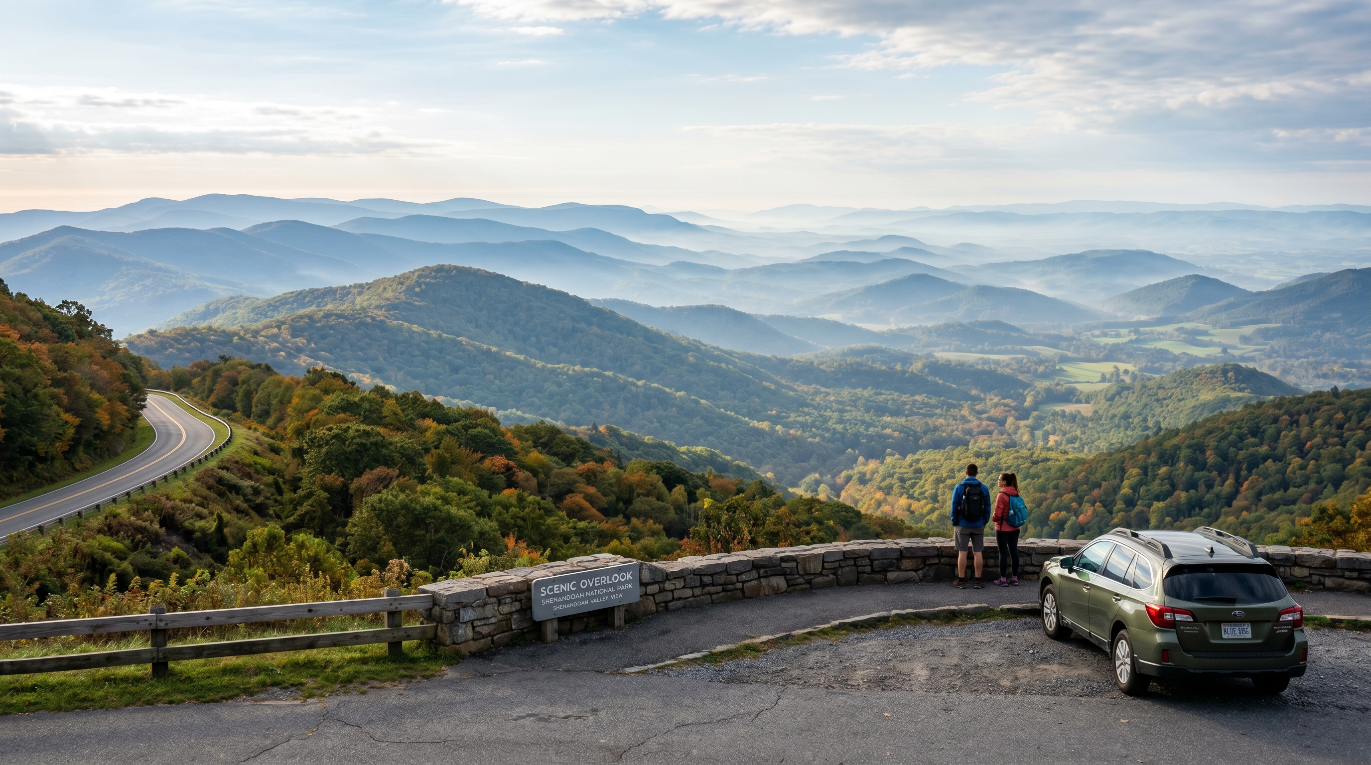 Shenandoah Skyline Drive scenic overlook